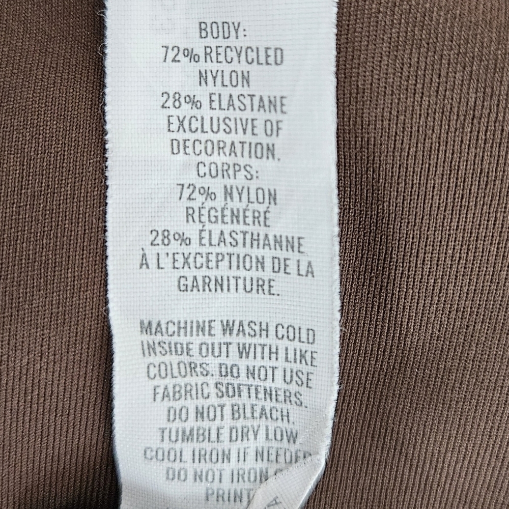 Aerie Offline Real Good 7/8 Leggings Chocolate Brown High Rise Athletic Medium - Picture 6 of 7